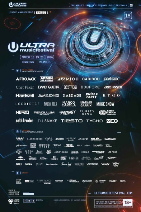 Ultra Music Festival - Sunday at Bayfront Park Amphitheater