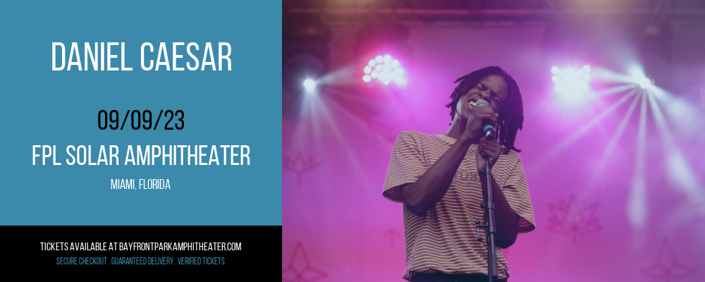Daniel Caesar at Bayfront Park Amphitheater tickets Daniel Caesar at Bayfront Park Amphitheater